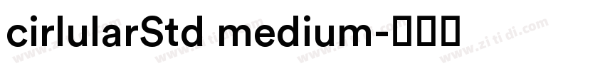 cirlularStd medium字体转换